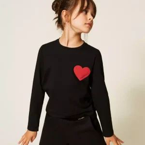 Тениска със сърце Twinset