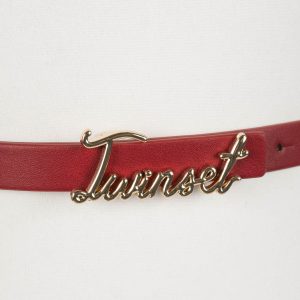 Колан с катарама Twinset с метално лого